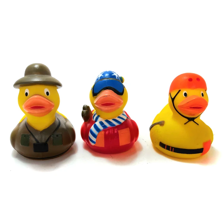Profession novelty rubber duck with sunglasses police duck shower