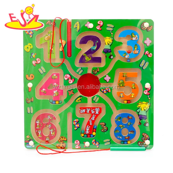 toy wholesale baby wooden magnetic number maze funny kids wooden magnetic number maze best child magnetic number maze W11H019