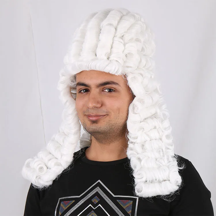 New designed party decoration Lawyer style hair wigs for man
