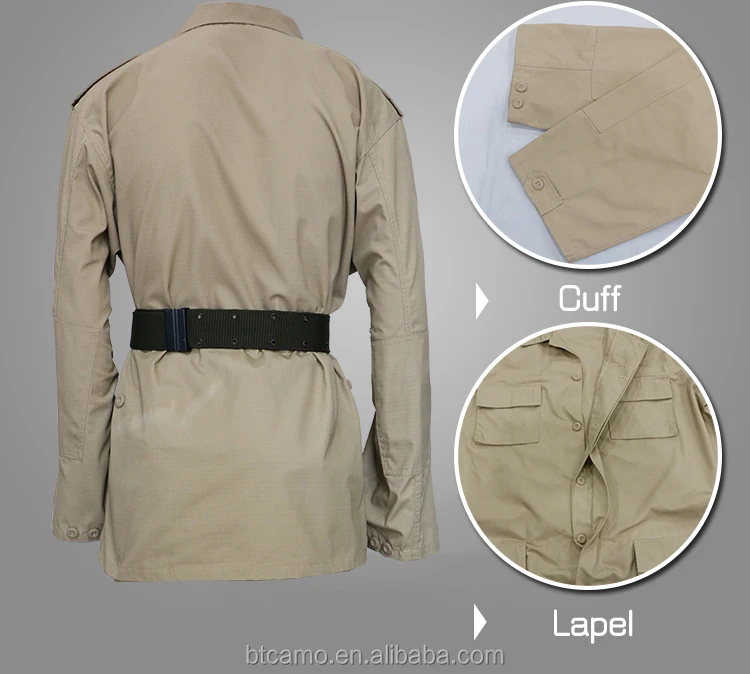 Khaki BDU Uniform Tactical Uniform