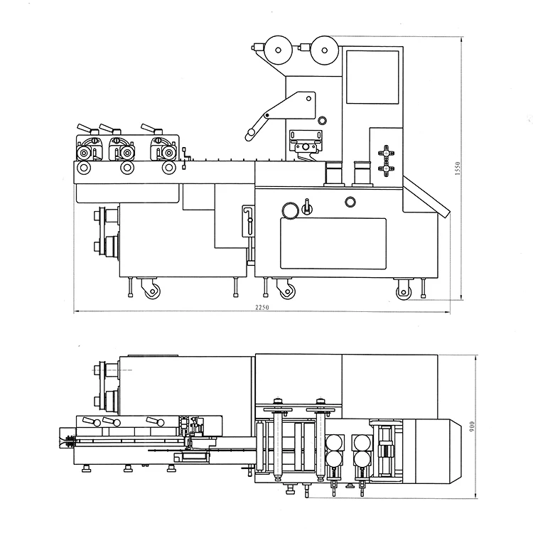 JY-800Q/DXD-800Q High Speed Taffy Cut And Wrap Machine