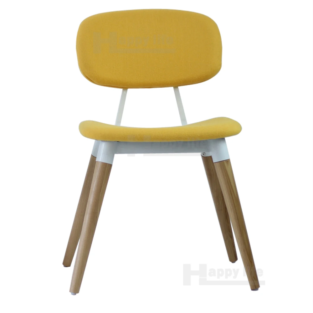Hot American design Copine Dining wooden chair with metal frame