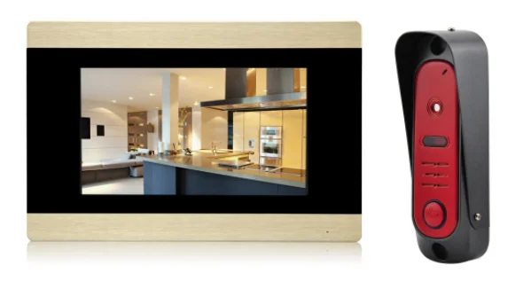 2017 latest Bcomtech 7 inch TFT LCD Touch Screen Video Phone Door Intercom Doorbell High Definition