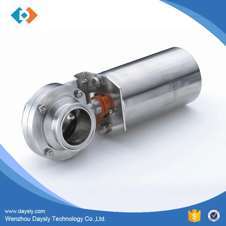 Sanitary Pneumatic Control Actuator Butterfly Valve