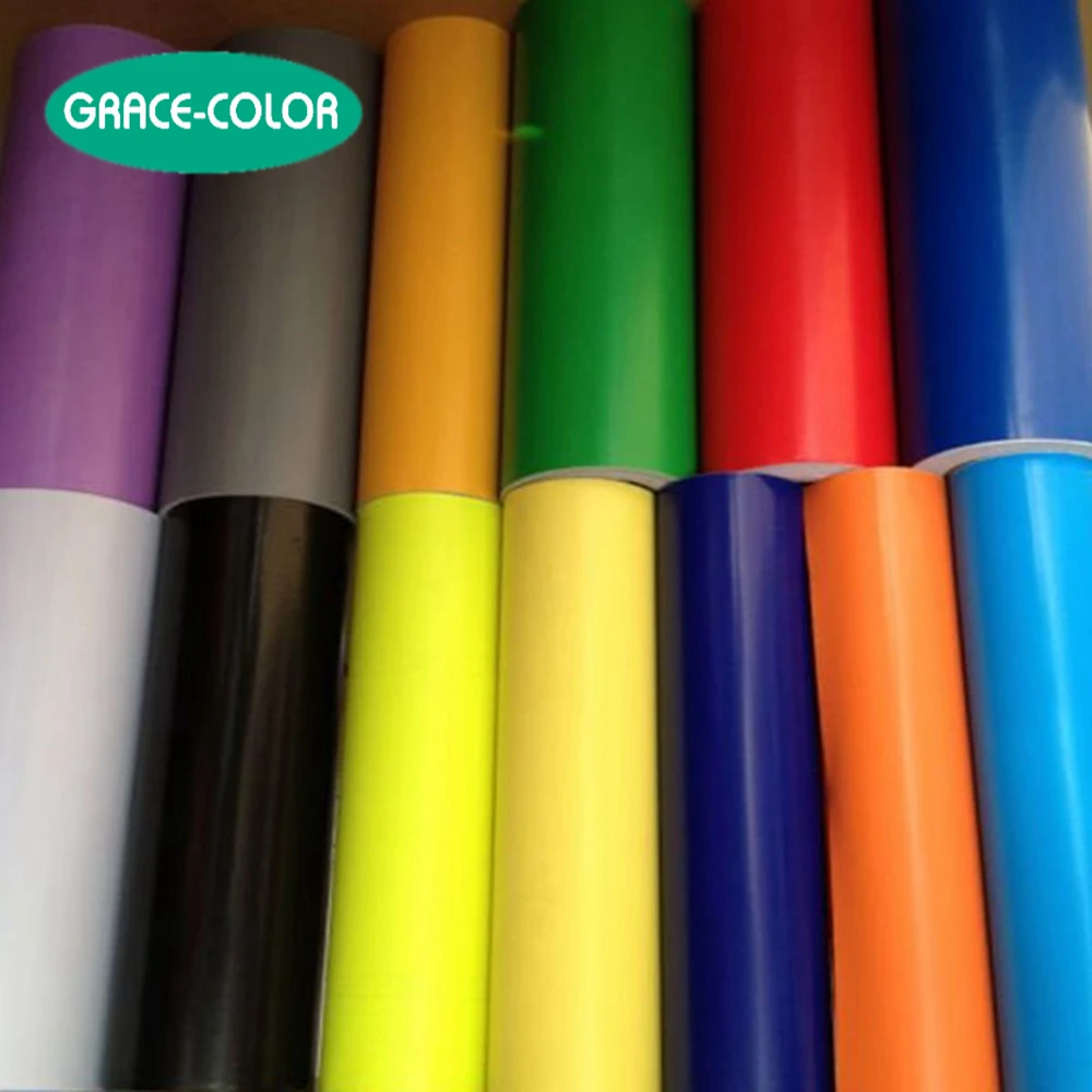 Wholesale outdoor weather resistance pvc self adhesive vinyl matt black color cutting vinyl