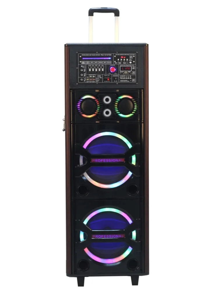 Многофункциональный Беспроводной ПРИВЕТ-FI портативный наружный динамик с DVD CD экран fm mp3