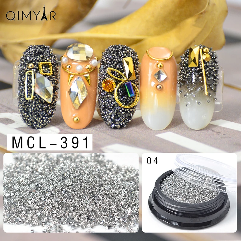 2019 новый дизайн, 3D смешанные микробусины и циркониевые Стразы для дизайна ногтей, икра для украшения ногтей