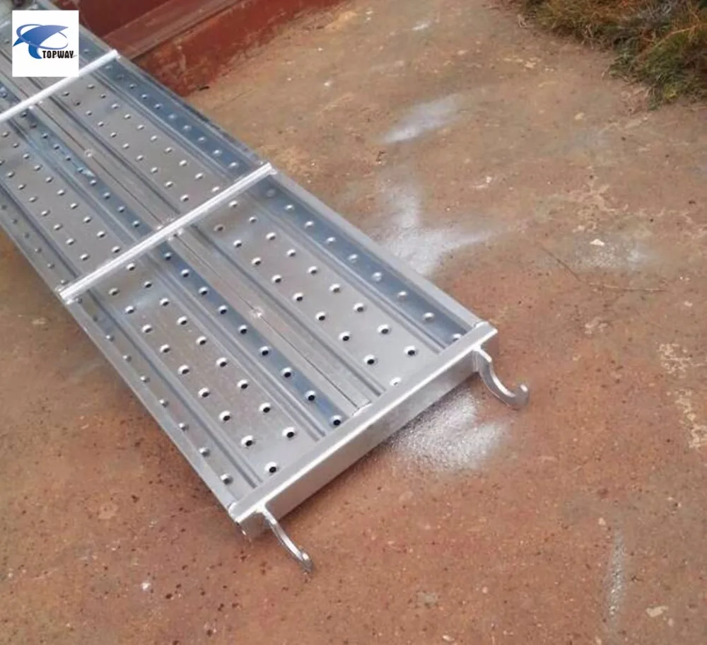 Galvanized scaffolding metal board steel planks with hook
