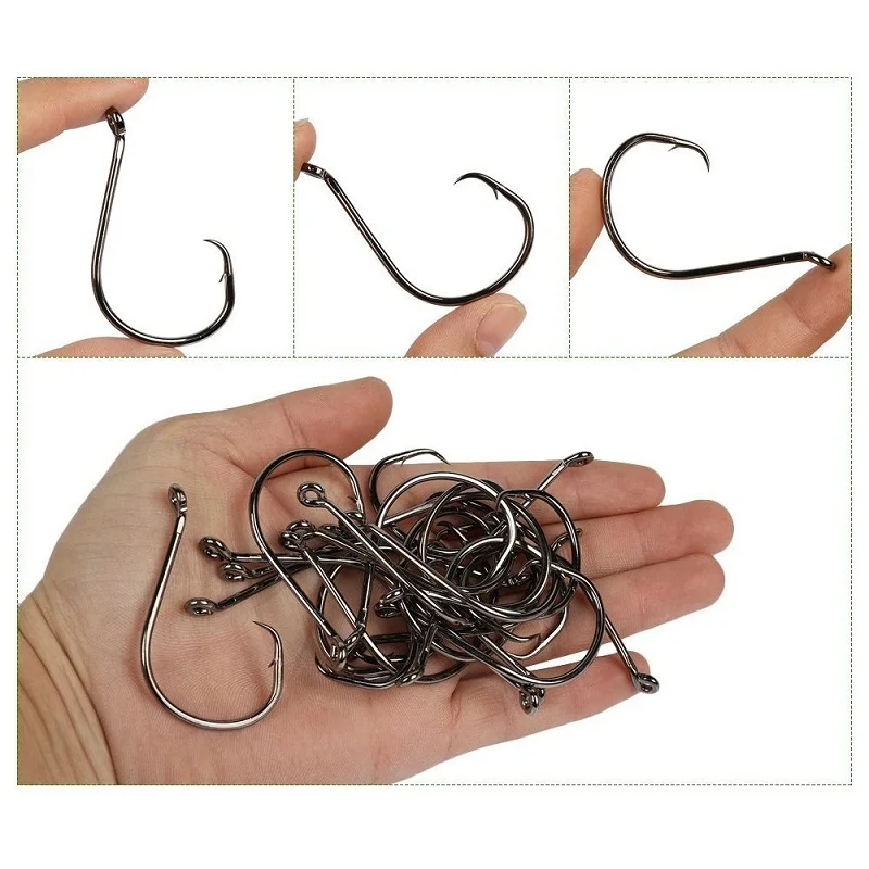7385 Top quality high carbon steel sea large fishing single hooks with Circled, boat fishhook
