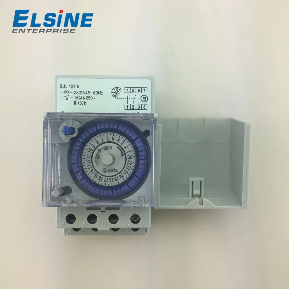 SUL161h 30 минут шум Железнодорожный дневной 24 часа механический таймер Выключатель с часовым механизмом