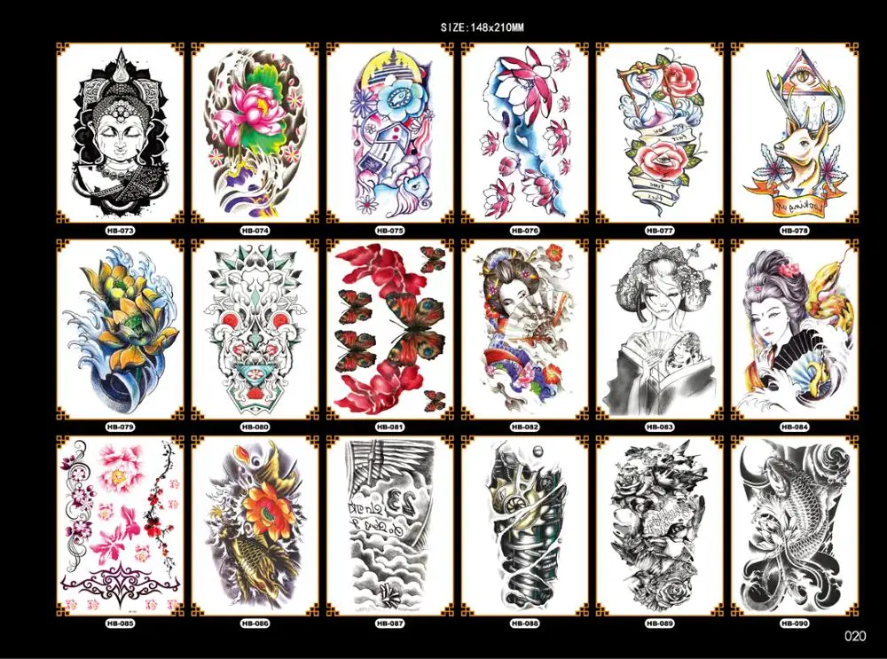 
CreateTribal Eagle Body GlitterTattoo Sticker For Men 