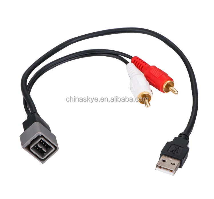 Audi RCA USB Cable Adapter for New Nissan OEM Radio
