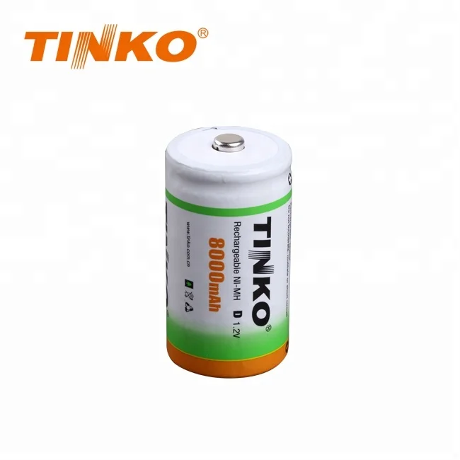 Size d 1.2V 8000mAh NIMH Battery for Camera