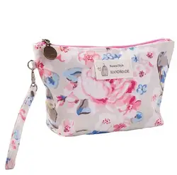 Encai Convenient Zipper Makeup Bag Amazon Hot Selling Floral Pattern Cosmetic Bag