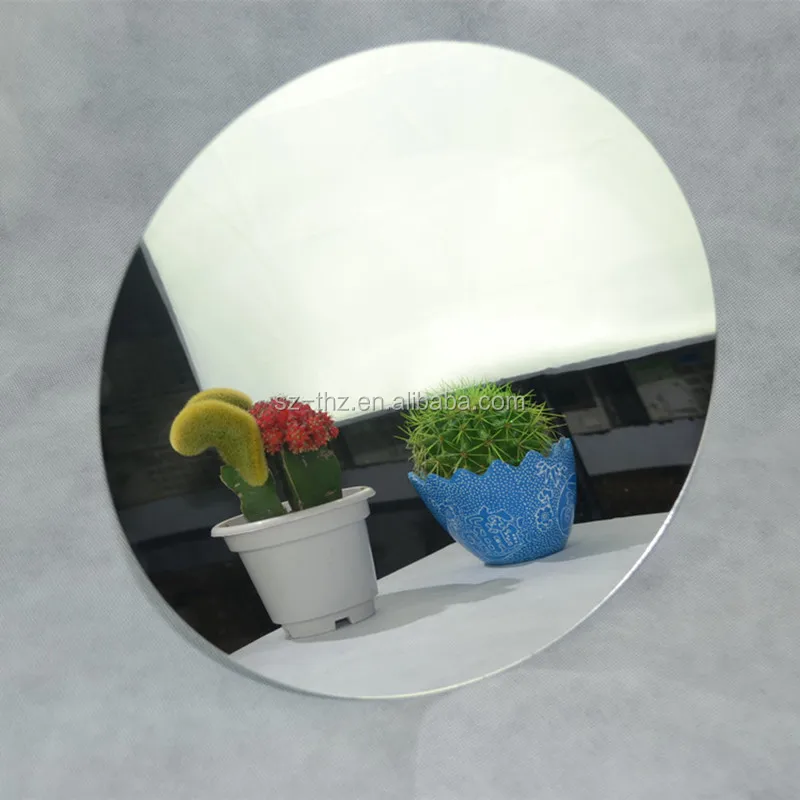 Round Acrylic Mirror Sheets Diameter 300x1mm Thick Home Decor Wall Sticker Home Bathroom Wedding Decoration