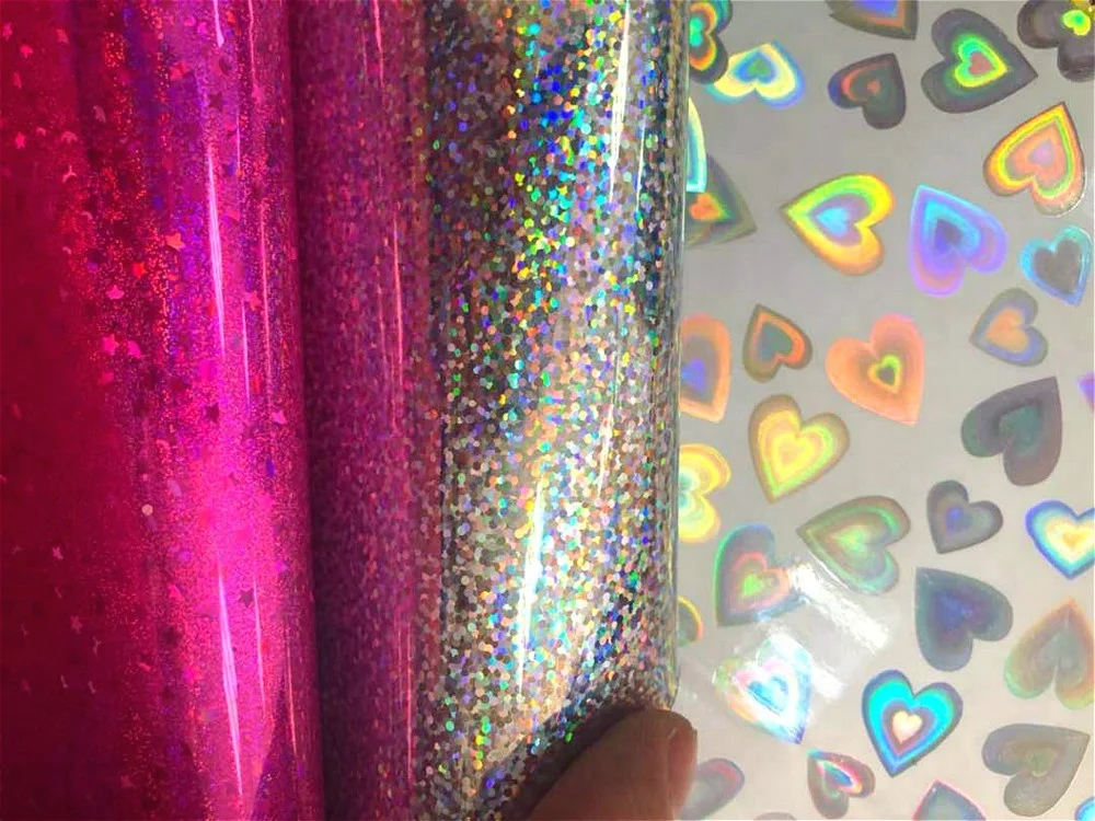 2018 super colorful heat reflective metallic vinyl fabric pvc film