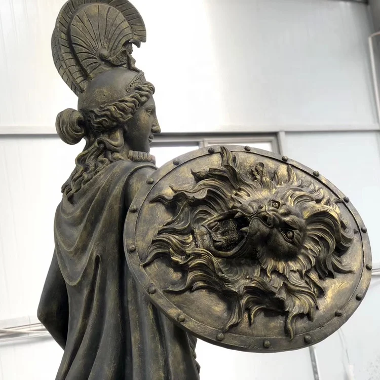 Giant famous Greek lady sculpture fiberglass Athena statue for garden