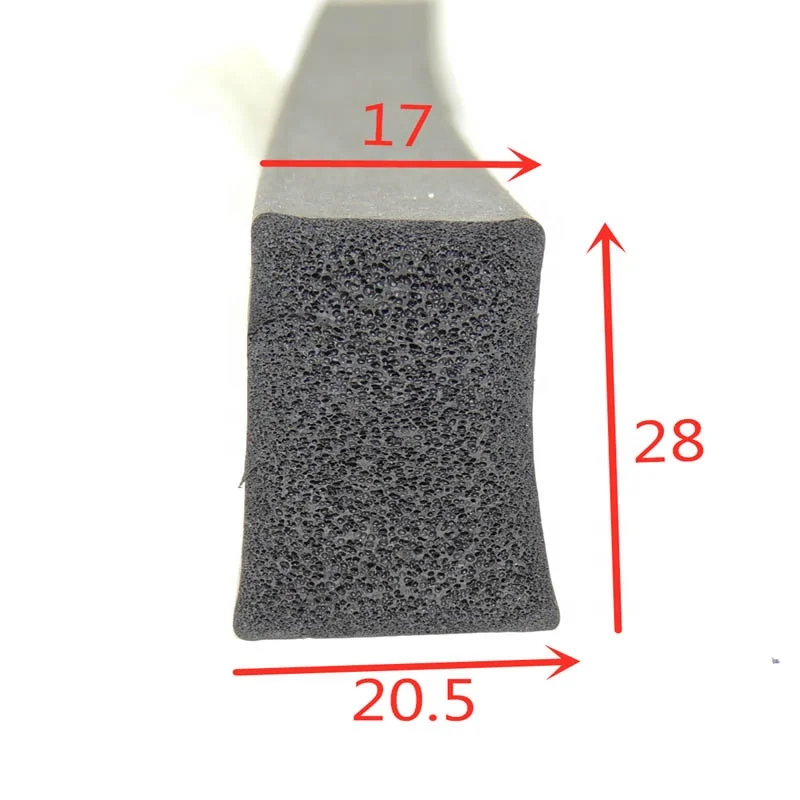 EPDM square foam rubber strip for doors