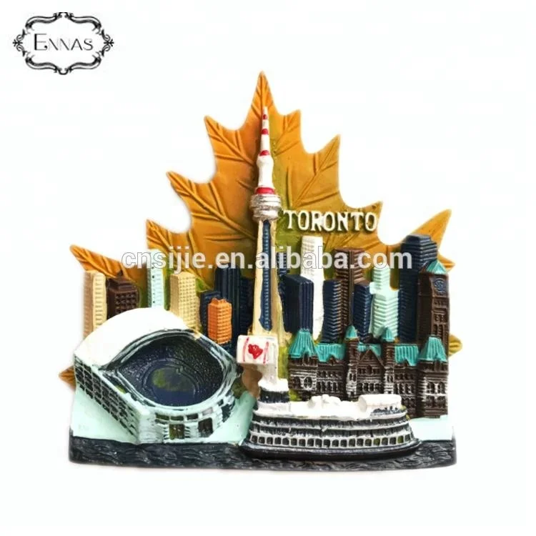 World City Custom Tourist Souvenir 3D Polyresin Fridge Magnets