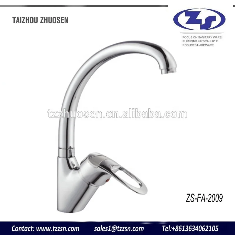 factory sale wall mounted lower price brass single lever kitchen faucet