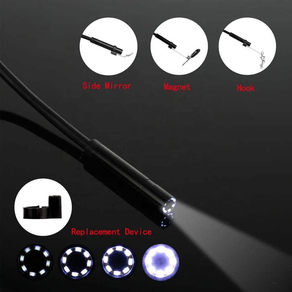 Newest 8led 4.3inch Screen Semi rigid Cable F200 Endoscope camera snake camera borescope ,inspection camera