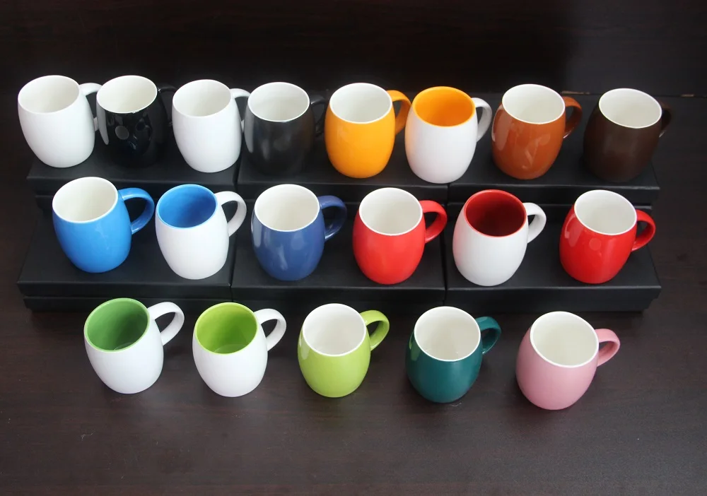 MOQ 1 pc matte black china ceramic porcelain mug cup milk cup coffee cup for export