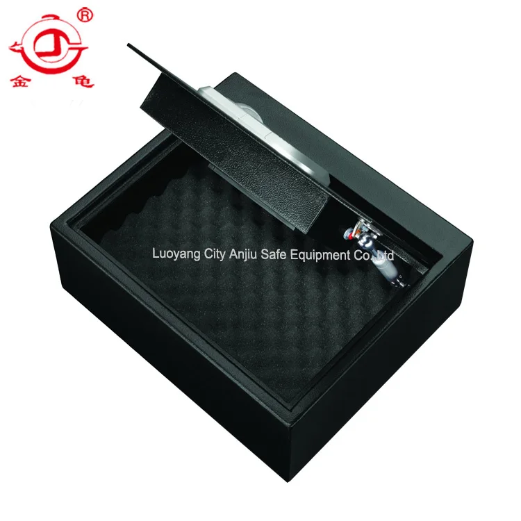 High quality top open portable fingerprint lock metal gun safe