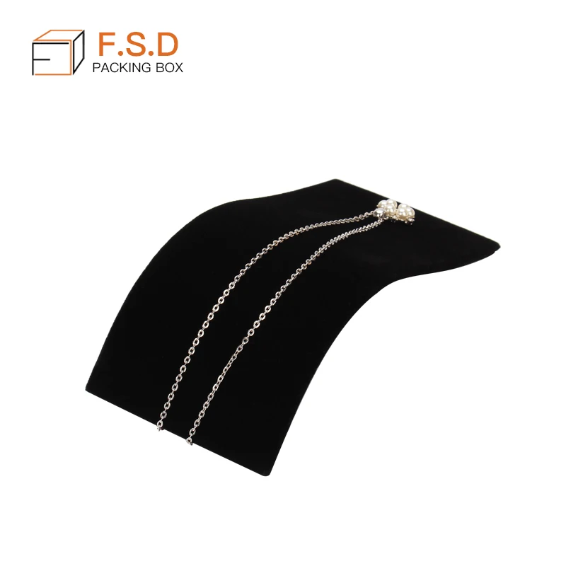 Hot Selling Acrylic with velvet Necklace acrylic Jewelry Display Bracelet Support Jewelry Holder Stand