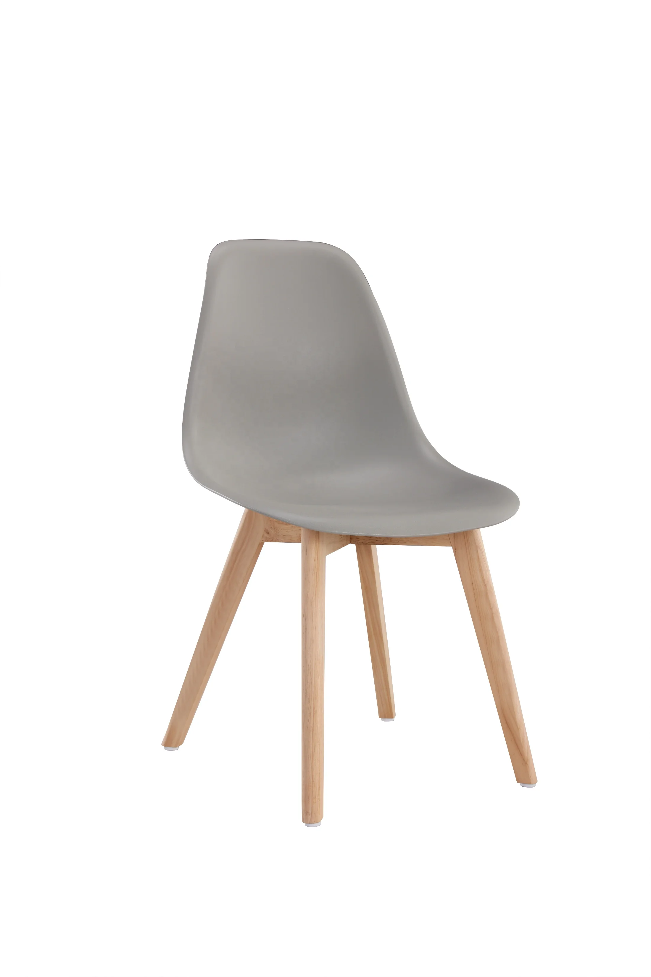 Wholesale Cheap Nordic Kitchen Dining Plastic Chair With Wooden Legs