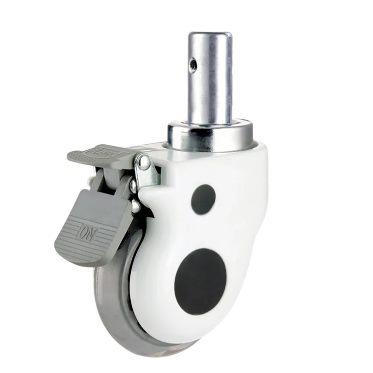 Industrial medical easy installation hospital bed caster patient bed tpr silent swivel caster wheel