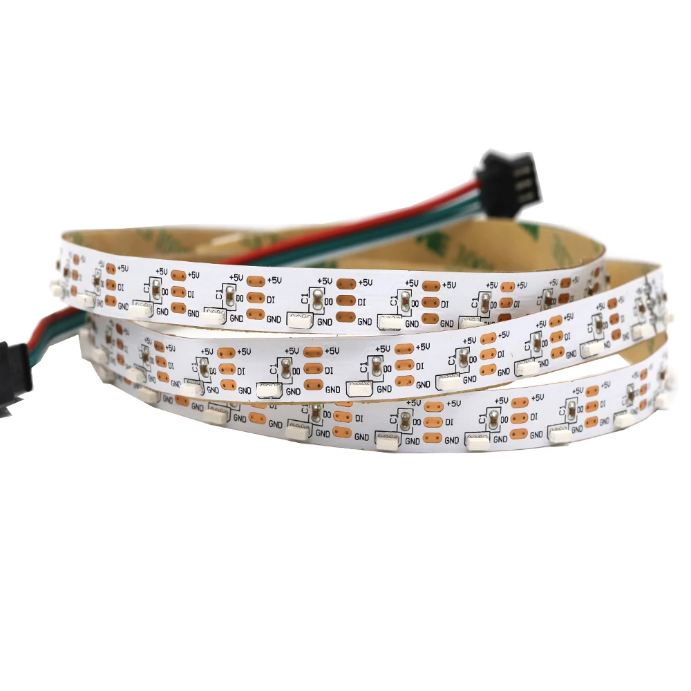 side emitting smd4020 individually addressable led pixel 5m  sk6812 WS2812b mini 4020 rgb side view led strip