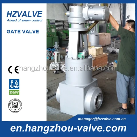High pressure forged steam gate valve