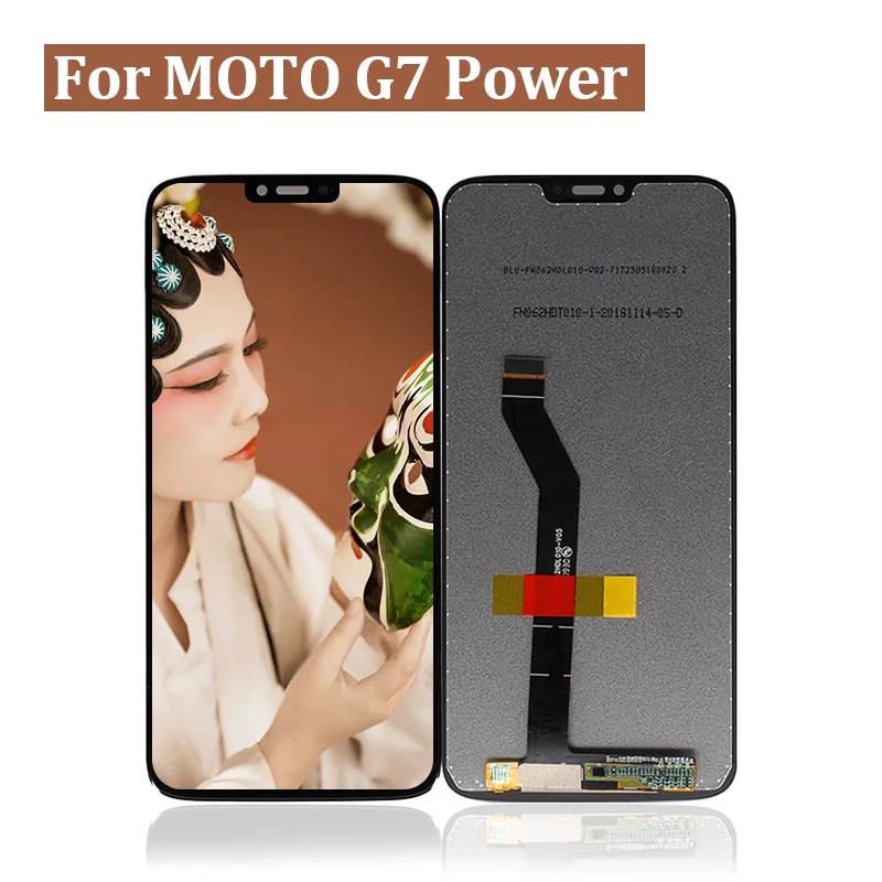 Для Motorola для Moto G7 питания XT1955 ЖК-дисплей сенсорный экран и Сенсорная панель планшета Ассамблеи