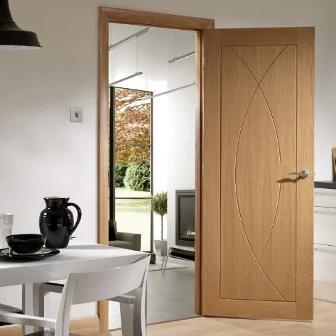 China supplier swing raw wood door skin panel paint design wood door