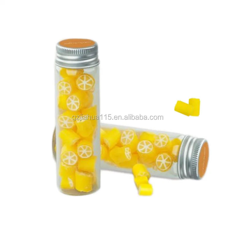 
clear plastic tube with mental lid for gifts packaging 