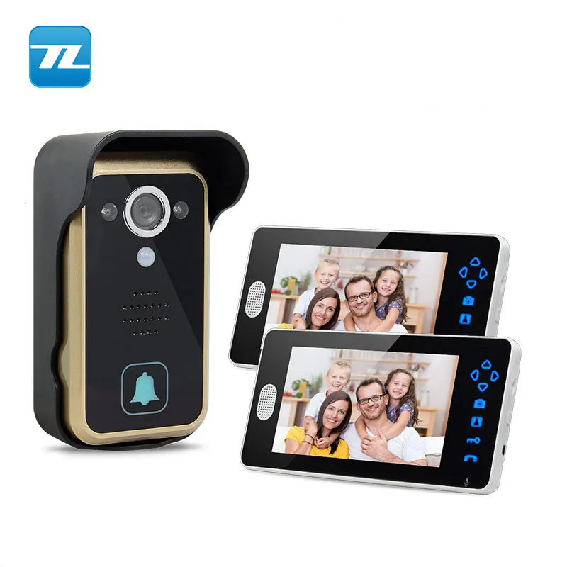 Видеодомофон с 3 мониторами и сенсорным экраном на большие расстояния