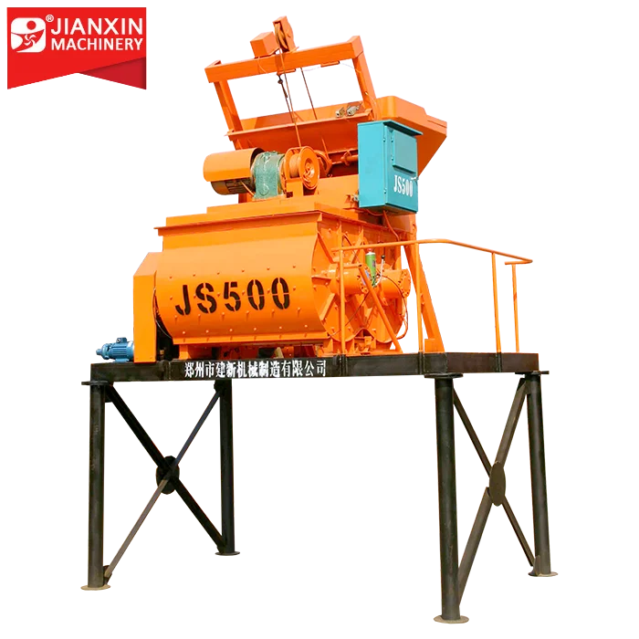 JS500 Self-loading Electric Mobile Concrete Mixer Price