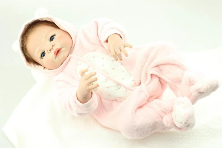 2018 New Reborn Baby Girl Doll 58cm Full Body Silicone Handmade Lifelike  Doll  gift  toy