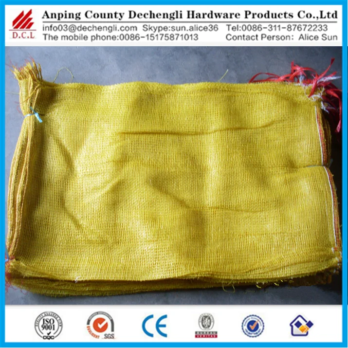 Vegetables bag/potato bags raschel mesh bags