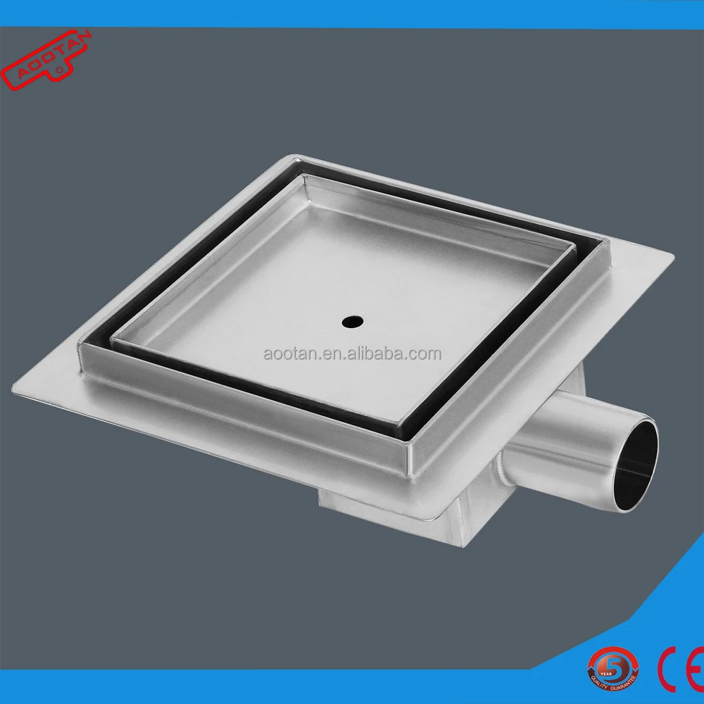 Rectangular Shower Drain Filter Balcony Floor Flexible Channel Linear Drain