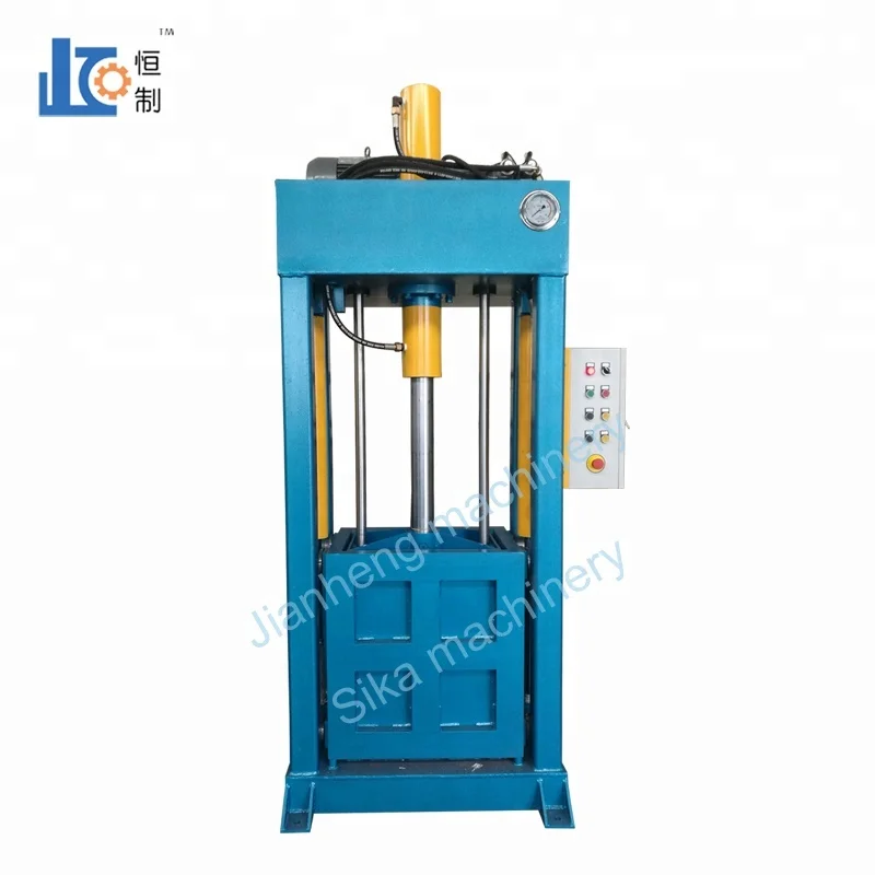 
Good Quality Clothes press baling machine;waste textile compress baler machine;baling press for Pressure of cylinder 120 clothes 