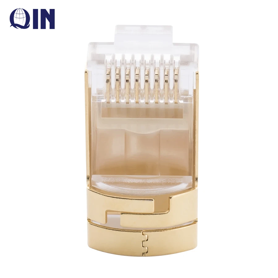 Customized Cat6A Cat6 connector Shielded Cat7  RJ45 Connector Plug