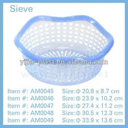 Plastic Vegetable Strainer Likes Hexagon Plastic Sieve Kitchen Use Basket