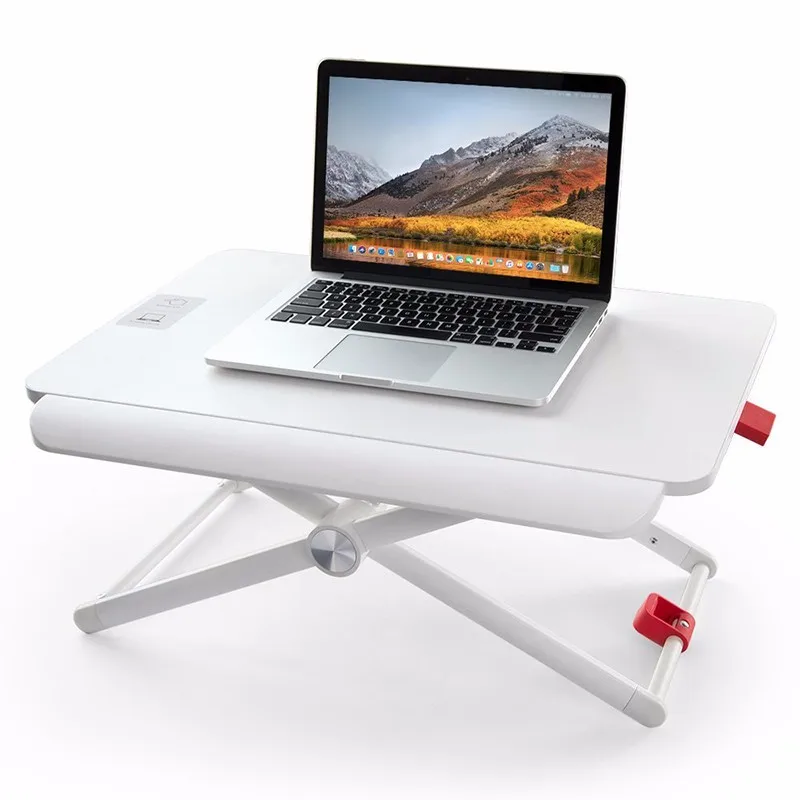 Adjustable Height White Home Customized Lightweight Foldable Laptop Table Japanese Standard Size Computer Office Sit Stand Desk
