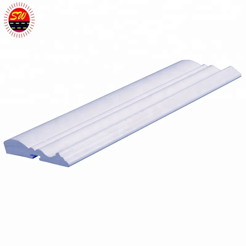 Wholesale Cheap Vinyl White PVC Foam Profile Skirting Board Pvc Deco Profiled Extrusion Line  OEM