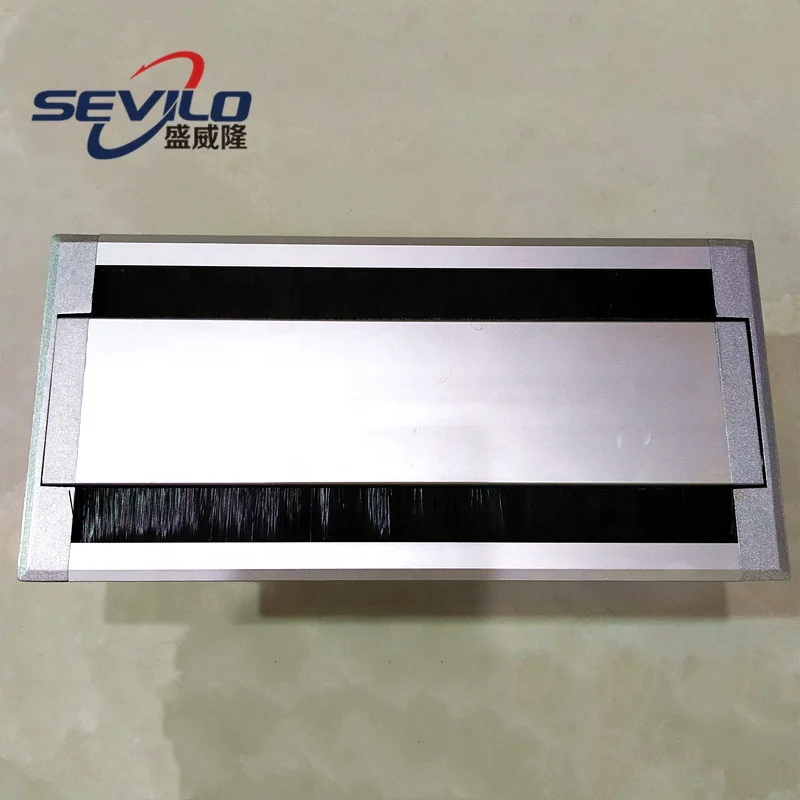 Double Sided Opening Cable Wire Box Conference Desk ctangular Cable Grommet wire hole cover