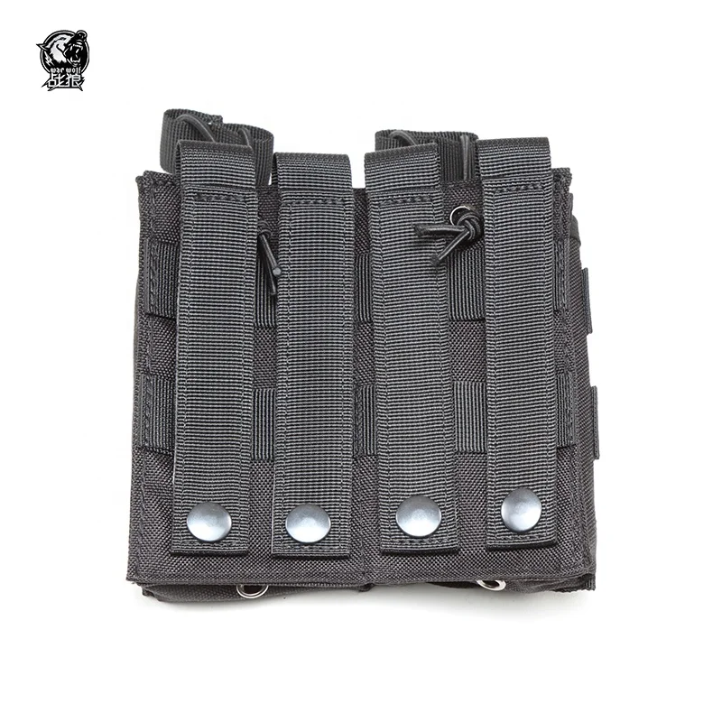 Portable multifunctional m4 CS molle tactical magazine fast mag pouch with double capacity