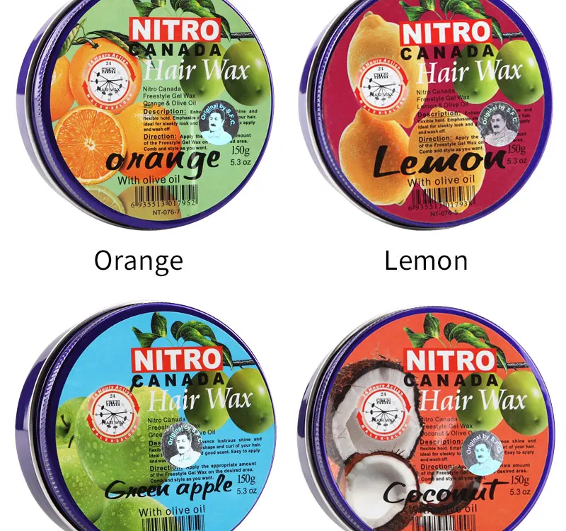 Freestyle Hair Fragance Fruit Hair Wax Oem Nitro Canada Organic Vegan Men Fair Trade Adults Curly Hair