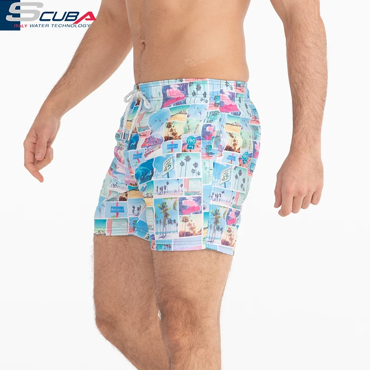 Мужские водные реактивные Волшебные пляжные шорты с принтом плавки для мужчин