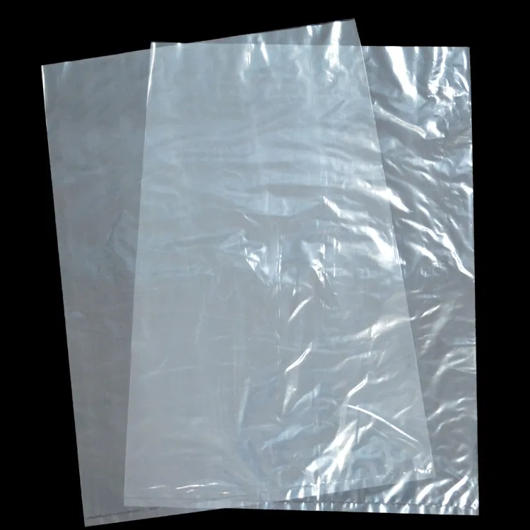 Flat Open End Clear Plastic Poly Bags - For Proofing Bread Dough, Packaging Clothes, Shirts (Thin & Lightweight - Bags